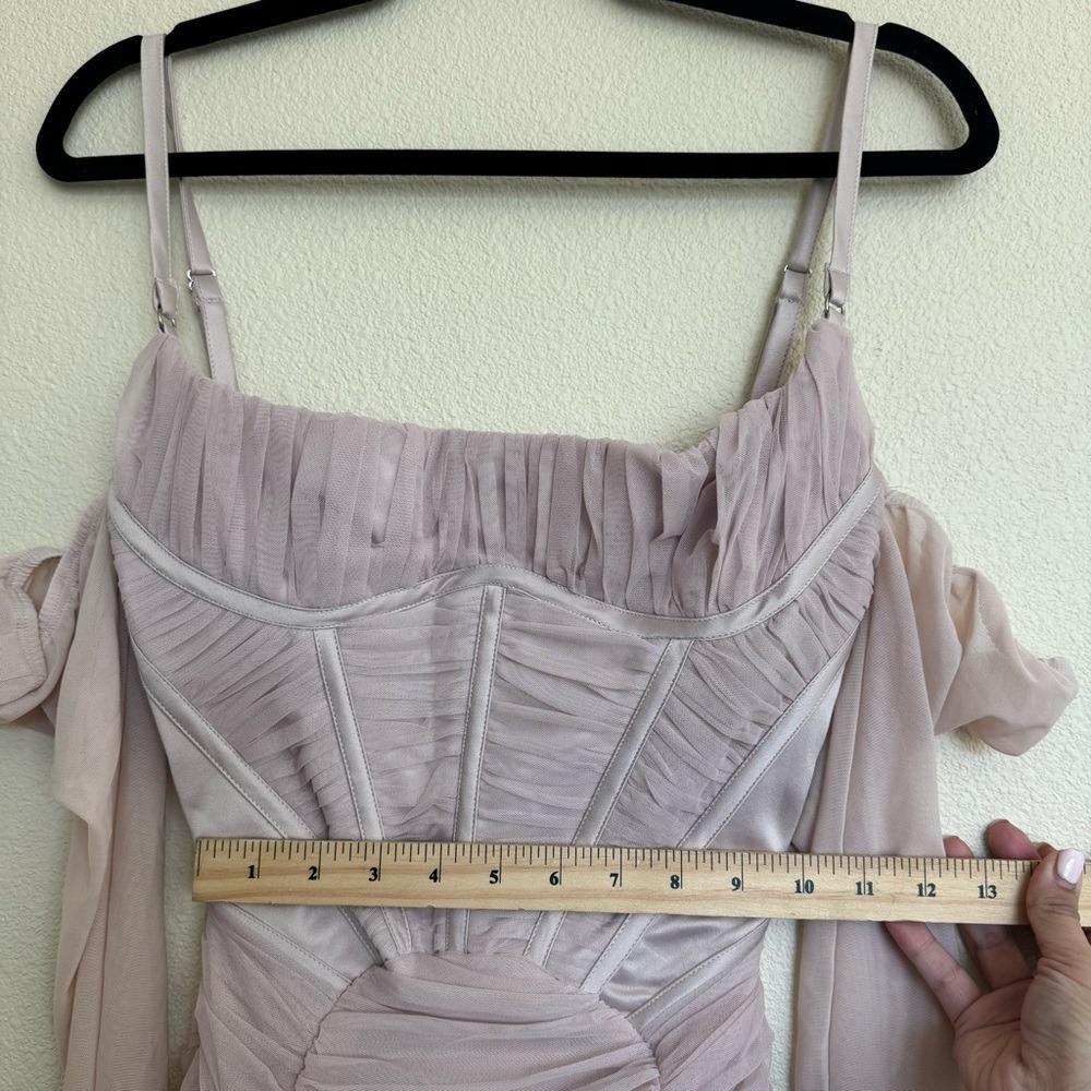 House of CB 'Freyja' Crystal Gathered Corset Dress NWOT size XS - Picture 7 of 14